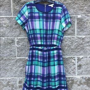 Charming Charlie's Blue plaid dress Size Small